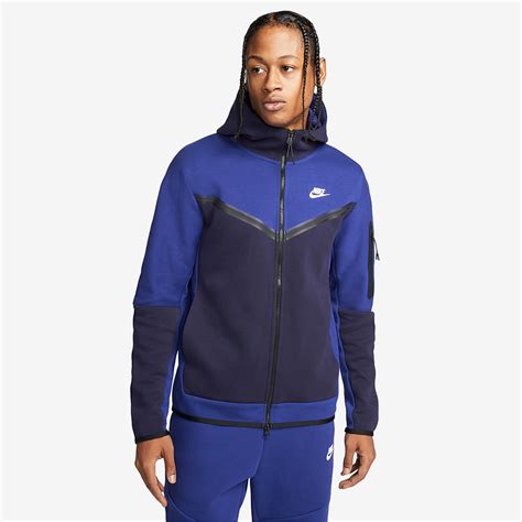 Nike Sportswear Tech Fleece Full-Zip Hoodie - Dunkelblau/Schwarzblau ...