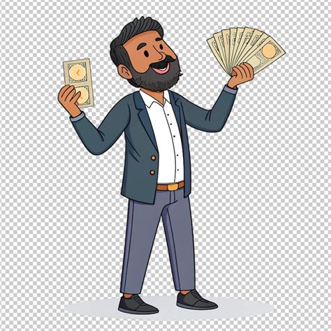 Photo of hispanic man holding euro banknotes | Premium AI-generated PSD