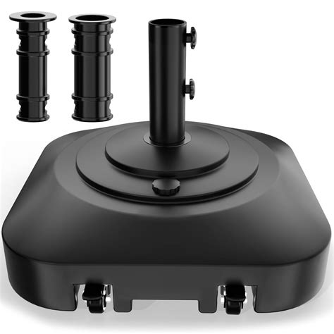 Amazon.com: QZER Umbrella Base with Wheels, Umbrella Base Heavy Duty ...