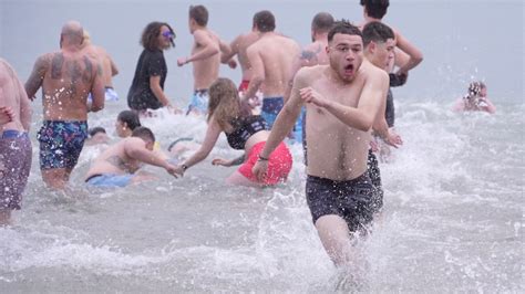Watch the 2025 New Year's Day Polar Bear Plunge in Milwaukee
