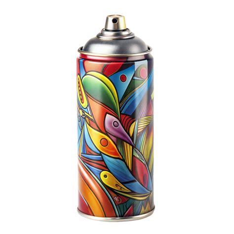 Colorful Graffiti Art Spray Can on Transparent Background 44570889 PNG