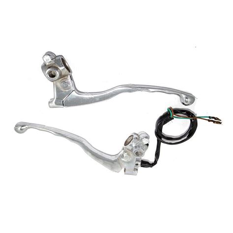 Royal Enfield Bullet Motorcycle Chrome Plated Clutch and Brake Lever w ...