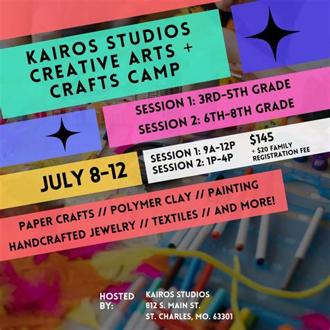 Summer Creative Arts Camp for Tweens + Teens, 812 S Main St, St Charles ...