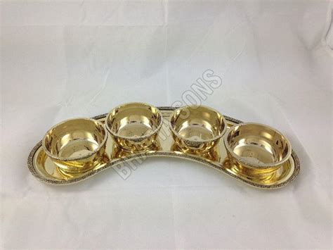 Brass Bowl Plate Set Manufacturers and Suppliers from Delhi