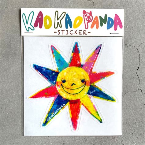 STICKER ツンツン太陽 | KAO KAO PANDA STUDIO NET SHOP