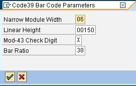 How to Create Bar Code in SAP ABAP Program 的图像结果