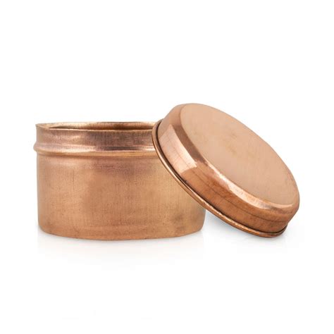 Giri - Copper Storage Box | Copper Container With Lid | Pooja Box ...