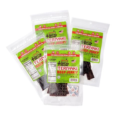 Stan's Beef Jerky BULK - 4 Pack - 2oz Teriyaki