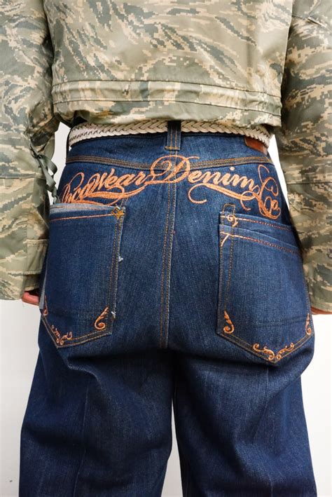ROCA WEAR embroidery rigid denim pants | ARMS CLOTHING STORE