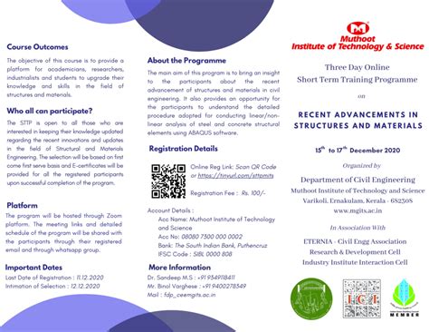 Department of Civil Engineering-MITS is organising a Three Day Online ...