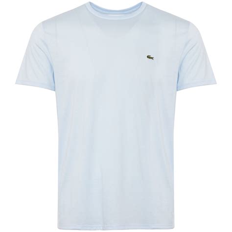 Lacoste Baby Blue Crew Neck Pima Cotton T-Shirt TH6709 | Stuarts London