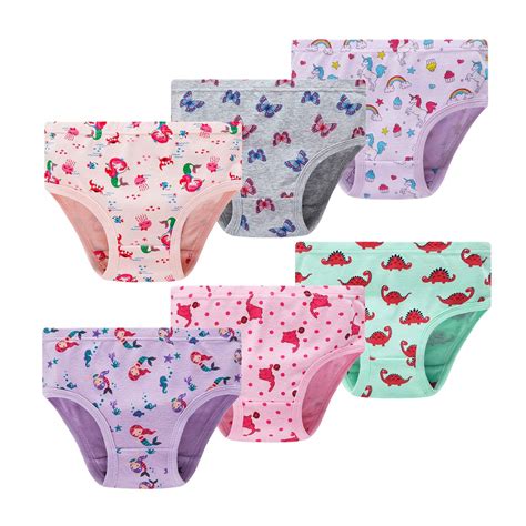 Buy Winging Day Big Girls 100% Cotton Panties Cute Prints Underwear ...