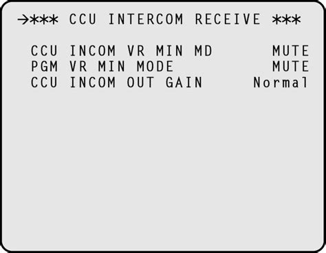 CCU INTERCOM RECEIVE | 取扱説明書 AK-UCU600/600S | Panasonic