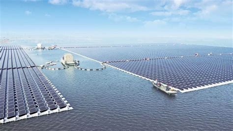 采煤沉陷区上建起的水上太阳能光伏发电站（图） - solarbe索比太阳能光伏网