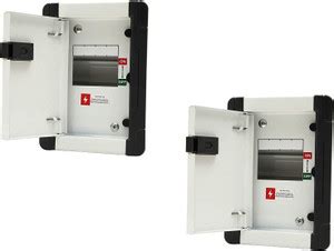 Suntech Industries 4 Way SPN Metal Double Door Distribution Board MCB ...