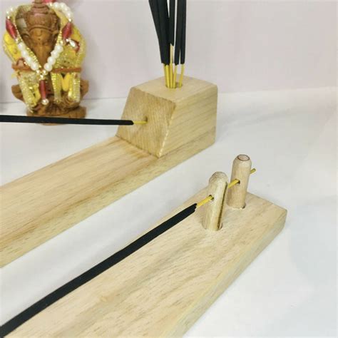 Reliable Wooden Agarbatti Stand with Ash Catcher Dhoop Stick Holder Fo ...