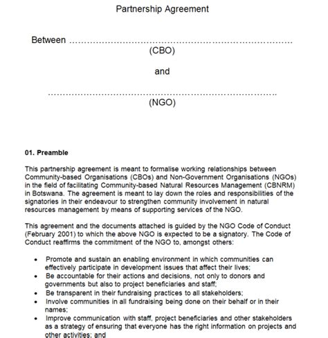 Partnership Resolution Template Word 的图像结果