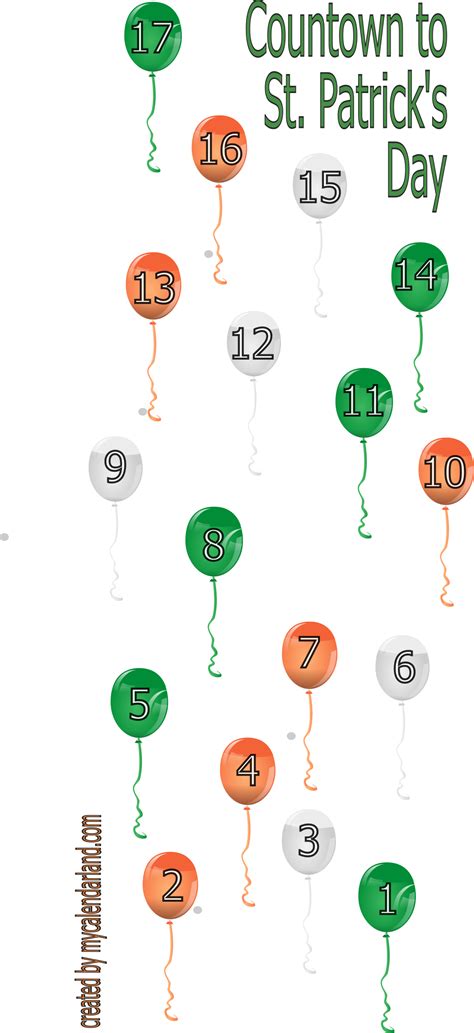 How Long Until St Patrick's Day