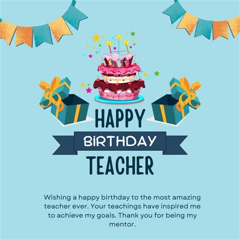 Happy Birthday Wishes For Teacher, Get Heart Touching Birthday Wishes ...
