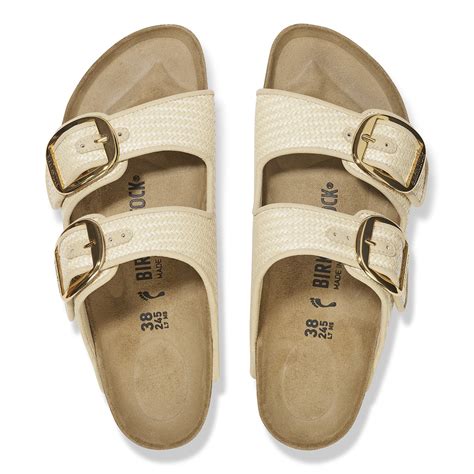 Arizona Big Buckle Raffia Textile Raffia Naturale | BIRKENSTOCK