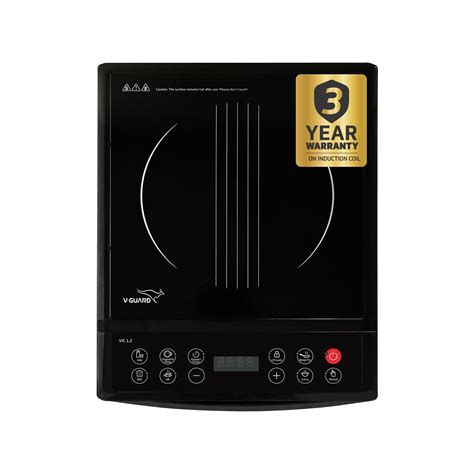 Buy V-Guard VIC 1.2 Induction Cooktop | 1200 Watt Electric Induction ...