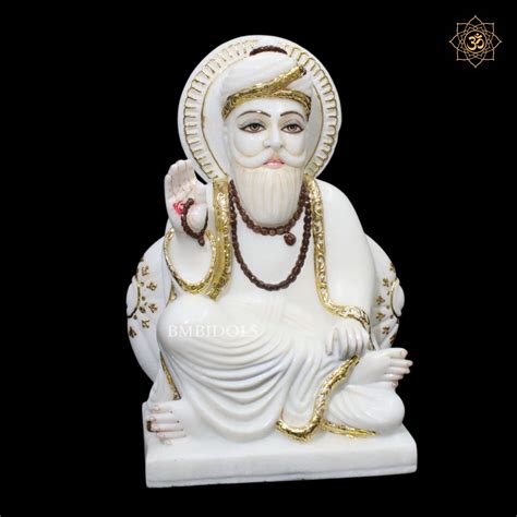 Marble Guru Nanak Dev Ji Murti in 12inches – BMBIDOLS