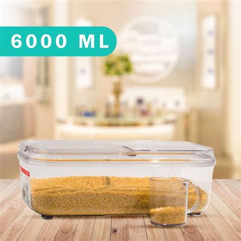 Buy STEELO So Fresh PET Dry Storage Container with Measuring Cup - 6L ...