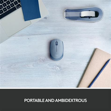 Logitech M171 Wireless Optical Mouse (2.4GHz Wireless, Blue Grey)