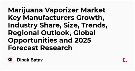 Marijuana Vaporizer Market Key Manufacturers Growth, Industry Share ...