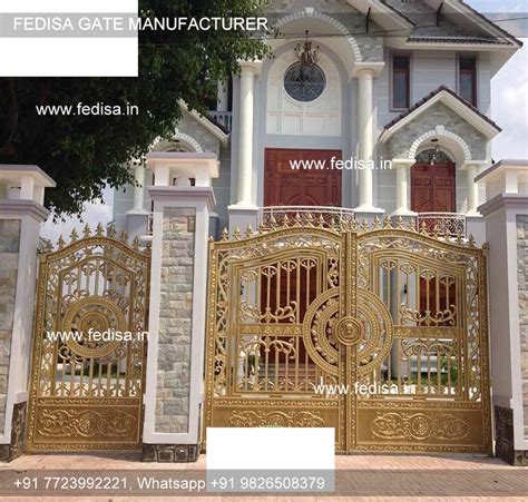 Modern Steel Gate Design Compound Wall Gate Design Latest Main Sliding ...