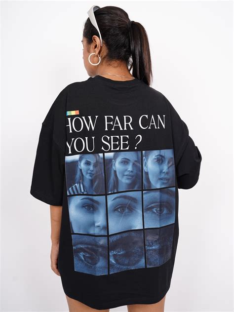 The how far can you see tee : Vision Drop Sleeved tee For Men and Wome ...