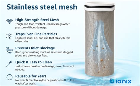 Ionix Washing Machine Filters for Hard Water | Softener for Home to ...