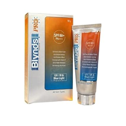 Blynds Pro SPF 80+ PA+++ Sunscreen for Face, Advanced UV, IR & Blue ...