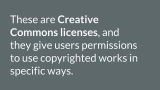 Creative Commons license Tutorial 的图像结果