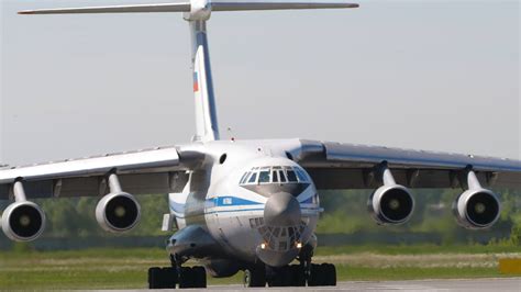 NOVOSIBIRSK, RUSSIAN FEDERATION JUNY 12, 2022 - Transport aircraft IL ...