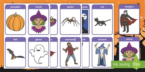 Halloween Pairs Matching Game