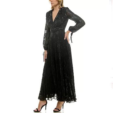 Women's Taylor Long Sleeve Gathered Waist Maxi Dress