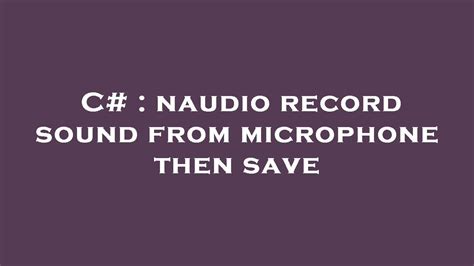 Image result for NAudio Examples