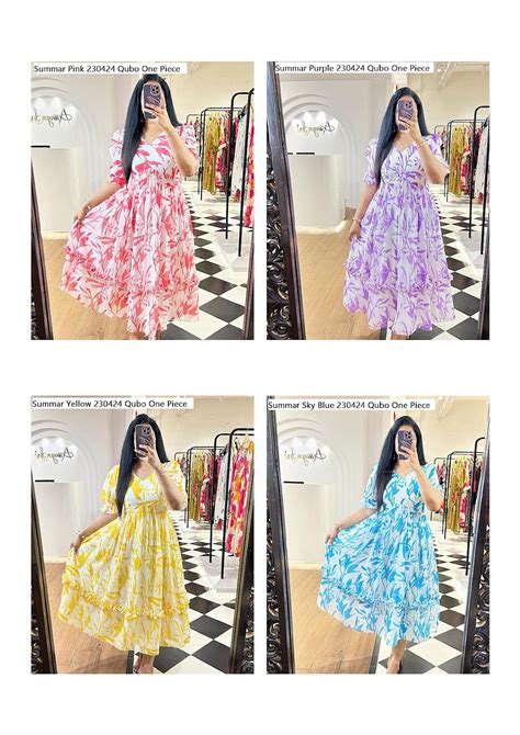 Summar Special 230424 Qubo Pure Cotton One Piece – Kavya Style Plus