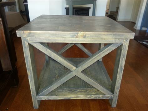 Image result for Rustic X End Table