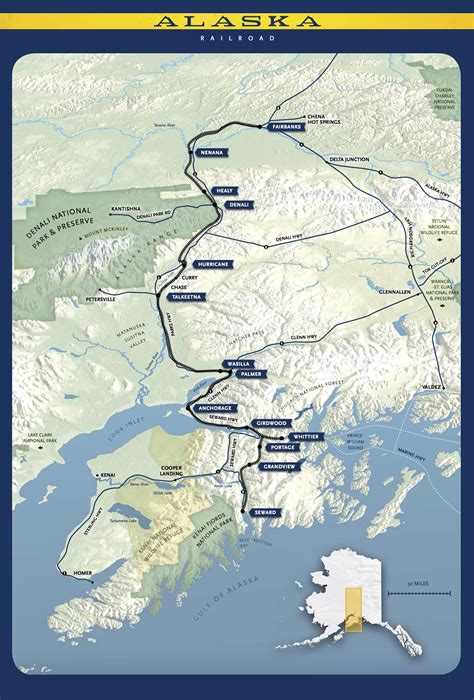 Map Of Alaska Railroad