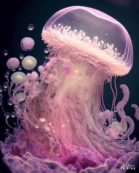 Whimsical Pink Jellyfish | Jellyfish pictures, Pink jellyfish, Beautiful sea creatures