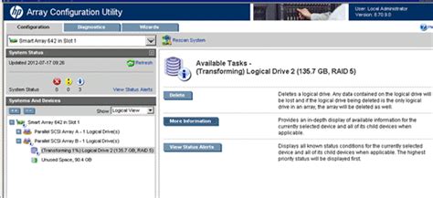 HP Array Configuration Utility 的图像结果
