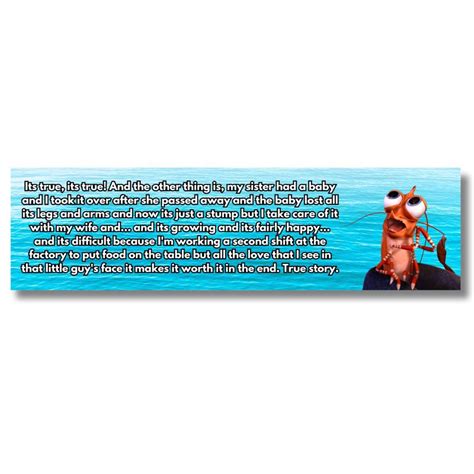 Shrimp Shark Tale Funny Speech Version 2 L Funny Bumper Sticker, Gifts ...