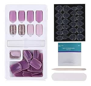 Buy Store2508 Press on Gel Nails 30 Pcs With Double Sided Jelly ...