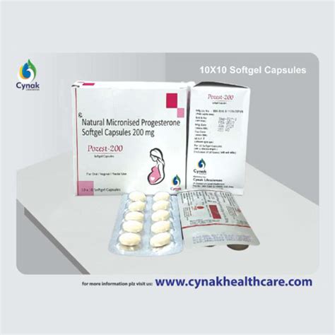 POZEST-200 SOFTGEL CAPSULES Cynak Lifesciences