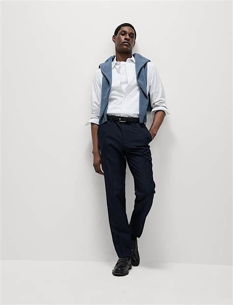 Buy Crease Resistant Slim Fit Flexi Waist Trouser at Marks & Spencer