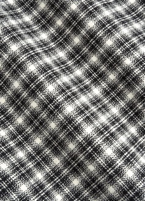 Black Checked Cotton Flannel Shirt in Egyptian Cotton Flannel | SUITSUPPLY