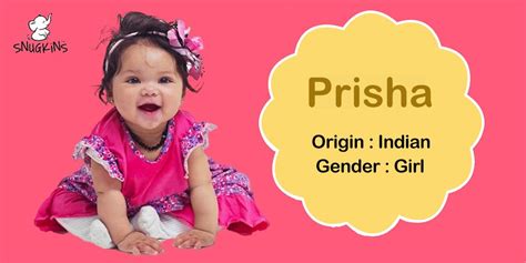 Meaning of Prisha name | Snugkins