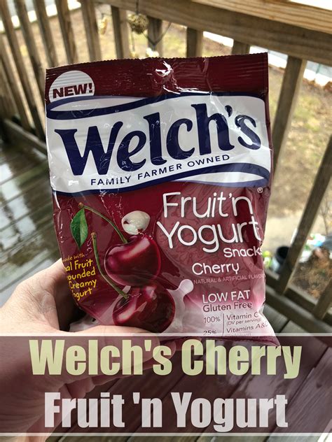 Welch's Cherry Fruit 'n Yogurt ⋆ The Stuff of Success